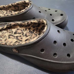 Crocs Freesail Women Slip-On Comfort Clog Strapless Mule Fleece Lined